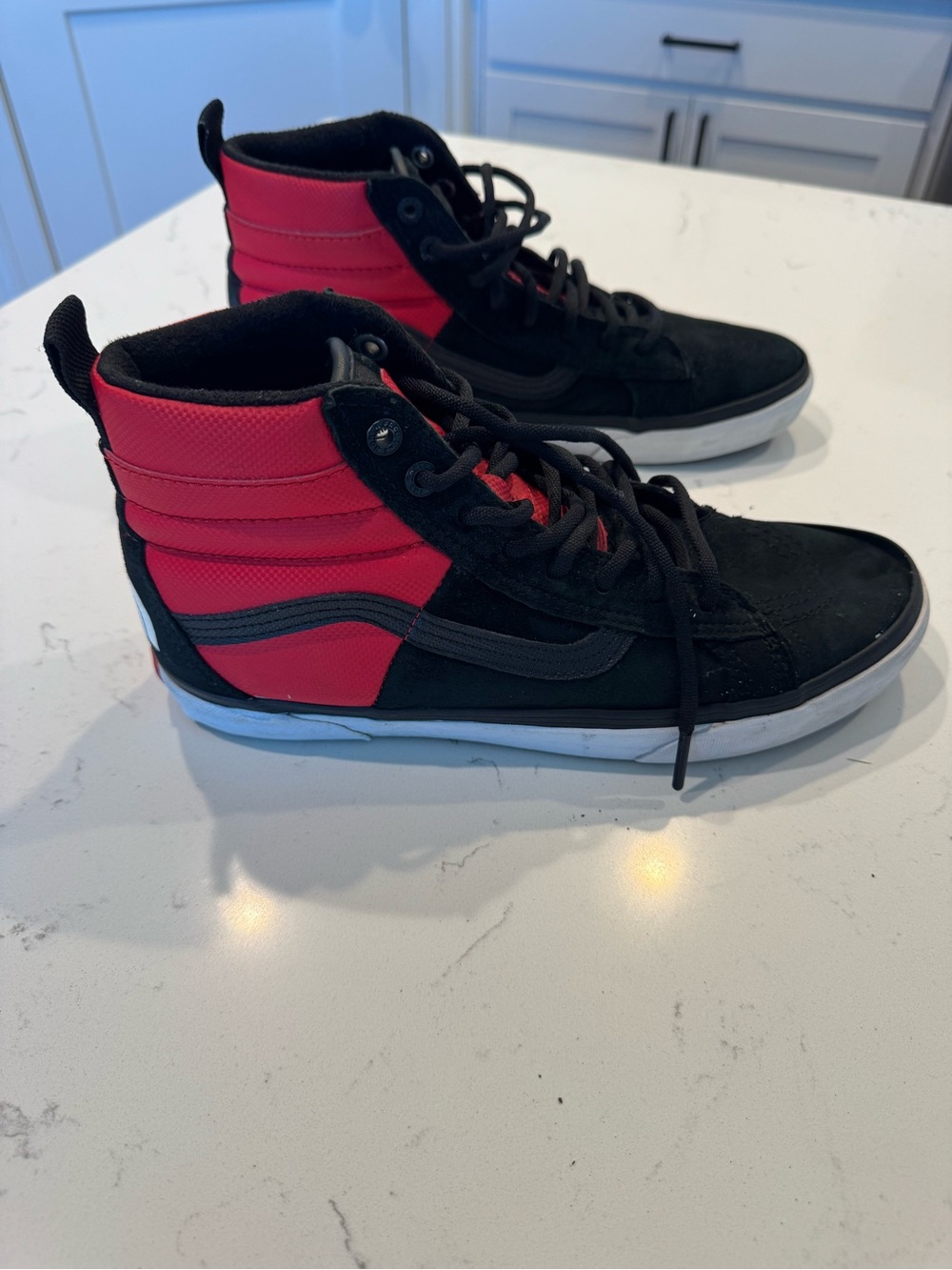 VANS X NORTH FACE Mens 10.5/Womens 12 Sk8-Hi Red/Black Shoes/Sneakers